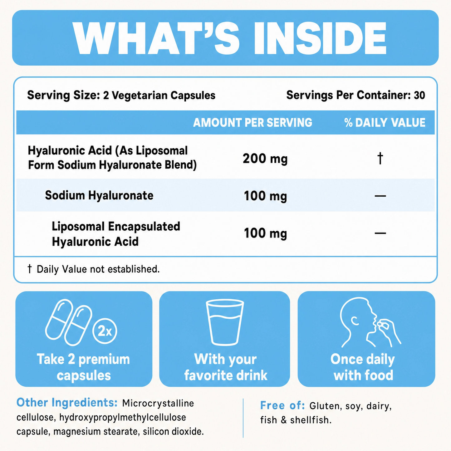 Nutra Labs Liposomal Hyaluronic Acid (200mg)