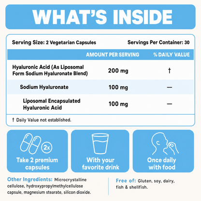 Nutra Labs Liposomal Hyaluronic Acid (200mg)